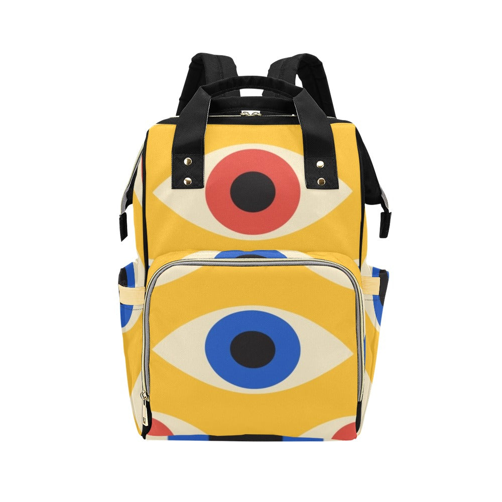 Eyes on Yellow - Multi-Function Backpack, Nappy / Diaper Bag