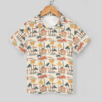 Beach Shack Kids Youth Short Sleeve Button Up Shirt