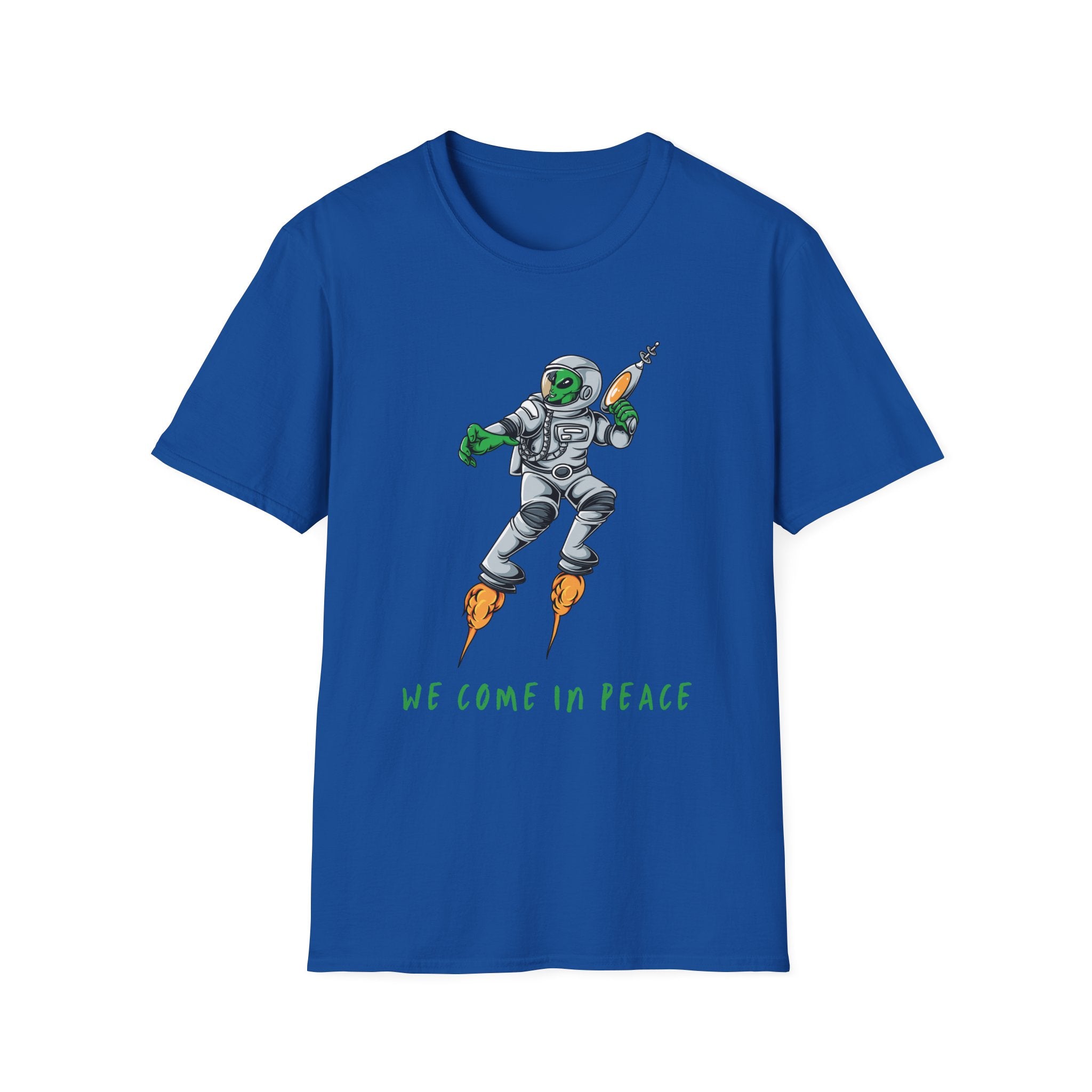 Alien, We Come In Peace - Unisex Softstyle T-Shirt