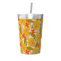 Trippy Floral Small Stainless Steel Travel Mug Cup 12oz/350ml