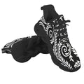 Black And White Swirl Men's Twisted Sole Sneakers
