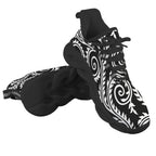 Black And White Swirl Men's Twisted Sole Sneakers