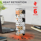 Cute Cartoon Cats - 20oz Tall Skinny Tumbler with Lid and Straw