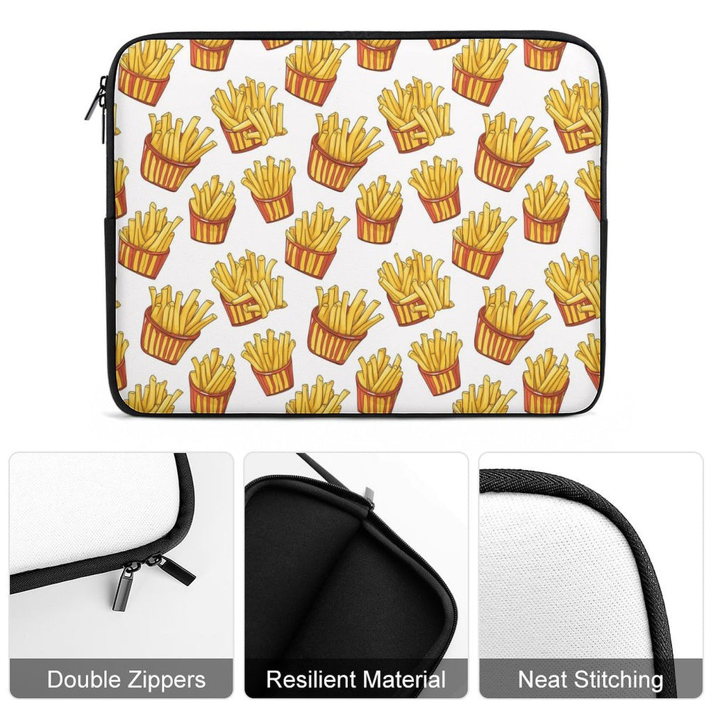 French Fries Laptop Sleeve (Multiple Sizes) Laptop Sleeve Food Printed Offshore
