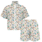 Travel And Explore Women's Windbreaker Short Set Women's Windbreaker Short Set Printed Offshore