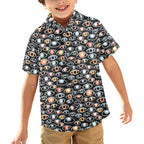Eyes On Black Junior Kids Hawaiian Shirt