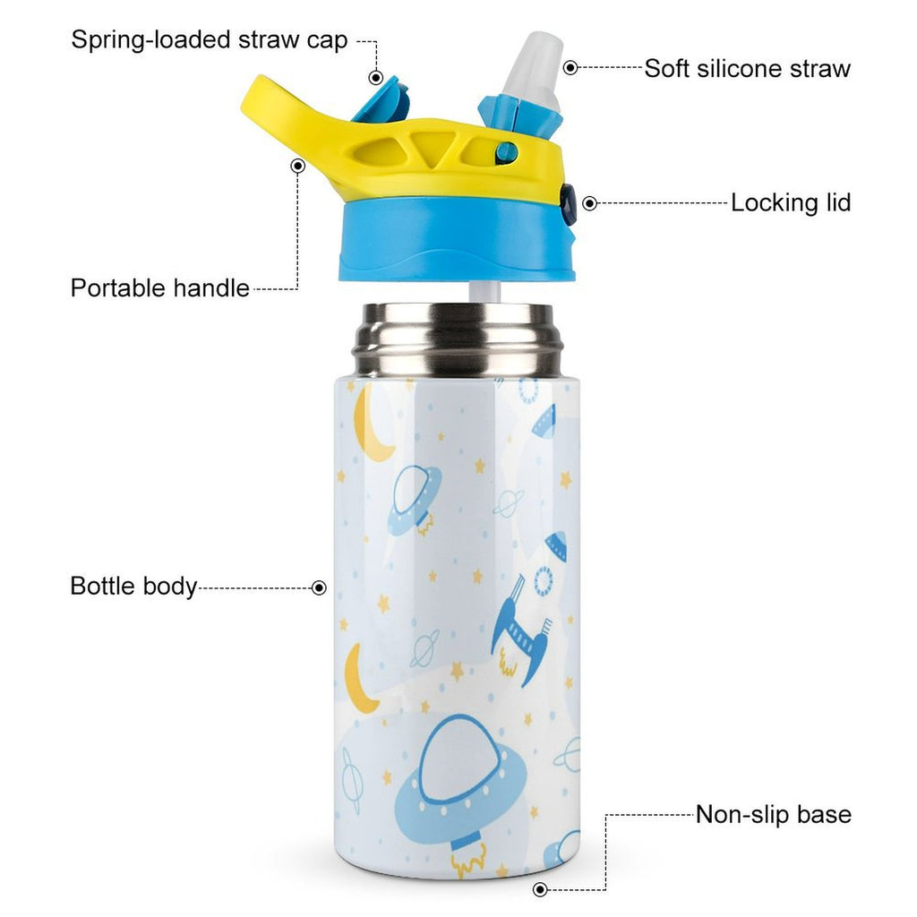 UFO's - Little Kids Water Bottle Little Kids Water Bottle Printed Offshore Sci Fi
