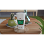 Best Teacher Ever, Blackboard White Latte 17oz Ceramic Mug Latte Mug