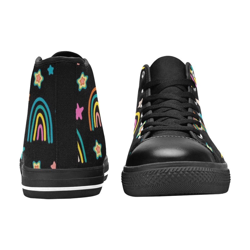Rainbows - Men's High Top Canvas Shoes