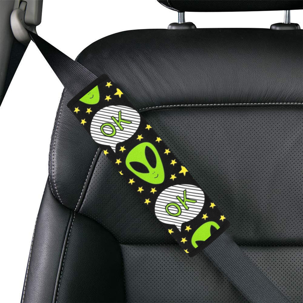 Alien OK - Car Seat Belt Cover 7''x10'' (Pack of 2) Car Seat Belt Cover 7x10 (Pack of 2) Printed Offshore