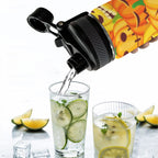 Halloween Pumpkins - Insulated Water Bottle with Dual-Use Lid (18oz) Insulated Water Bottle with Dual-Use Lid (18oz) Halloween Printed Offshore