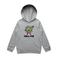 Cell-fie Cell Selfie Kids AS Colour Hoodie Grey Marle Kids Hoodie Printed In Australia Science