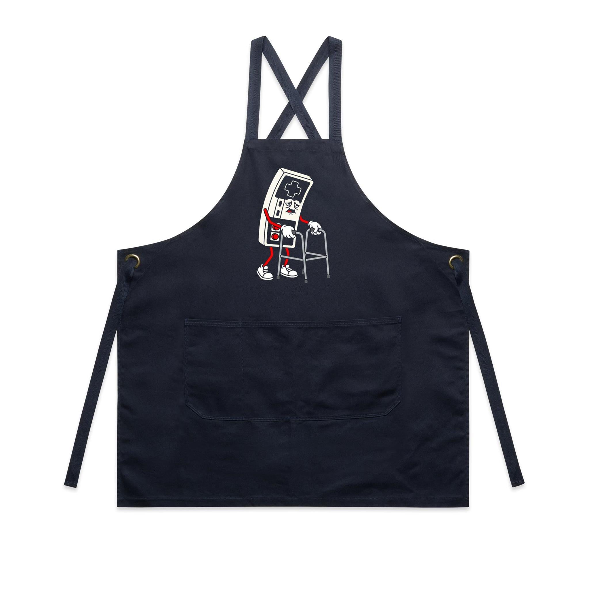 Retro Gamer - AS Colour Carrie Apron Navy One Size Apron Games Printed In Australia