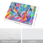 Brushstrokes Leather Mouse Pad Leather Mouse Pad Printed Offshore