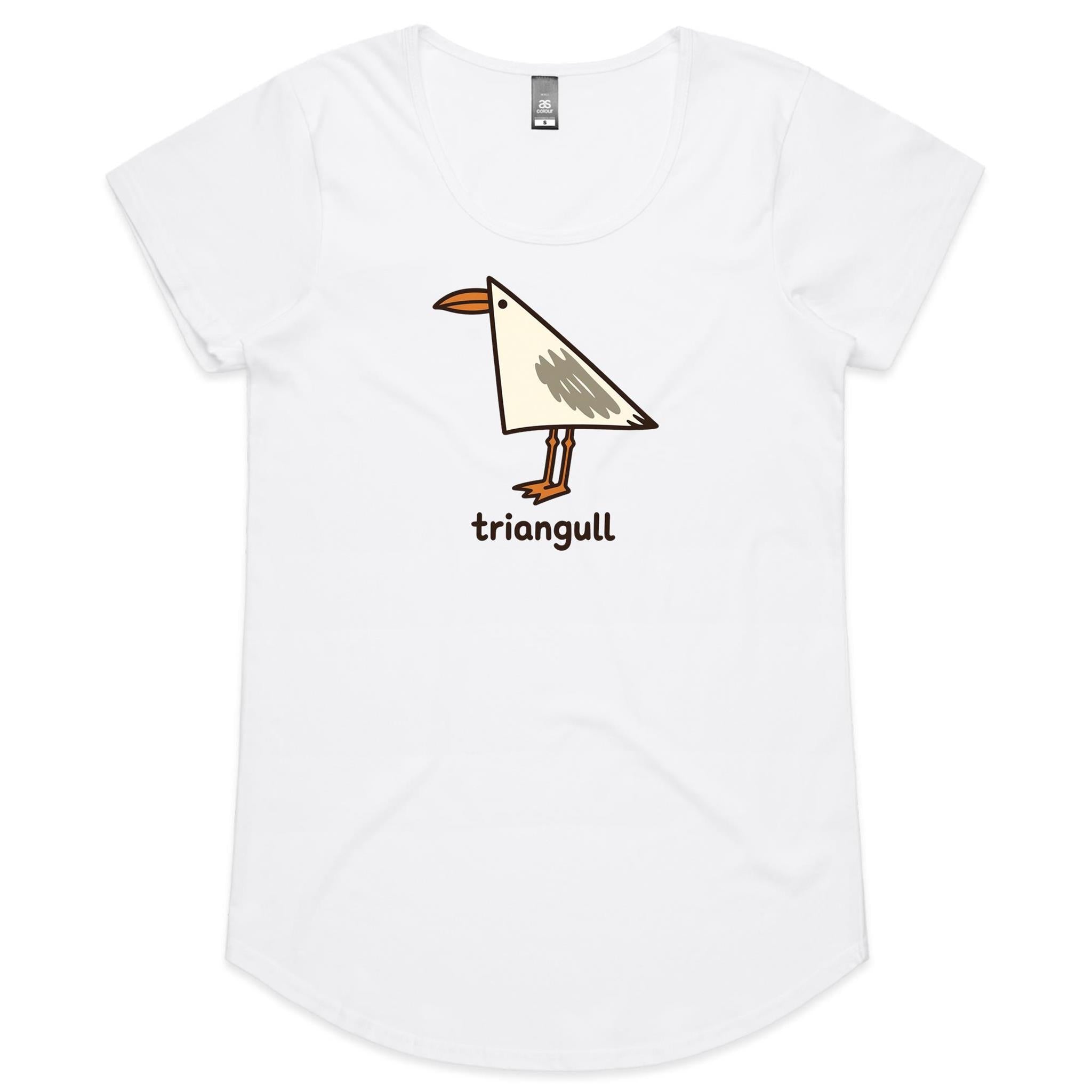 Triangull Geometry Triangle Women's AS Colour Scoop Neck T-Shirt