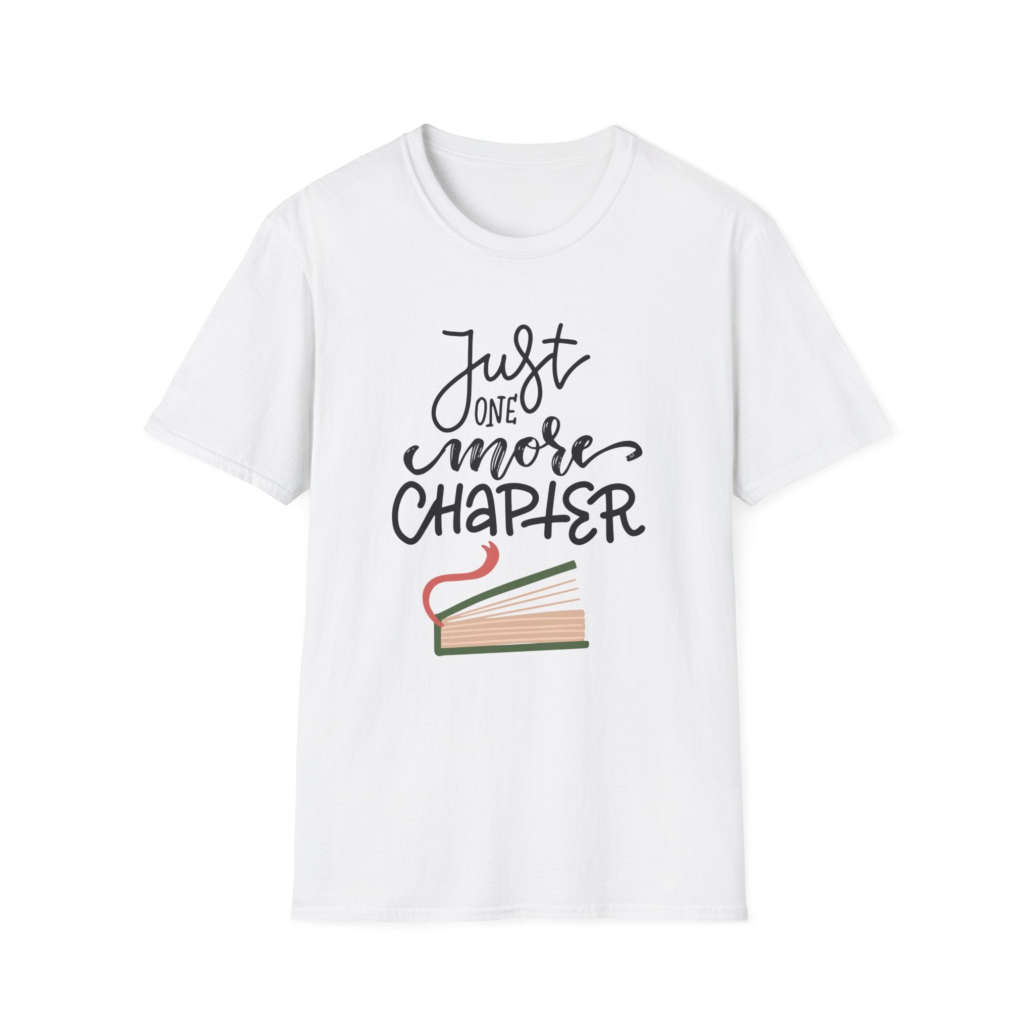 Just One More Chapter, Books - Unisex Softstyle T-Shirt
