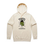 Vinyl Collector, Records - Mens Hoodie Ecru Mens Hoodie Music Printed In Australia Retro