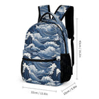Japanese Waves Backpack, Lunch Bag & Pencil Case Set
