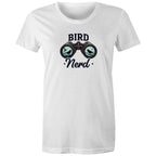 Bird Nerd - Womens T-shirt White Womens T-shirt animal Printed In Australia