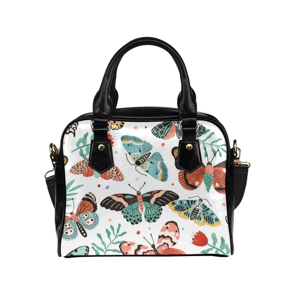 Pretty Moths And Butterflies Shoulder Handbag