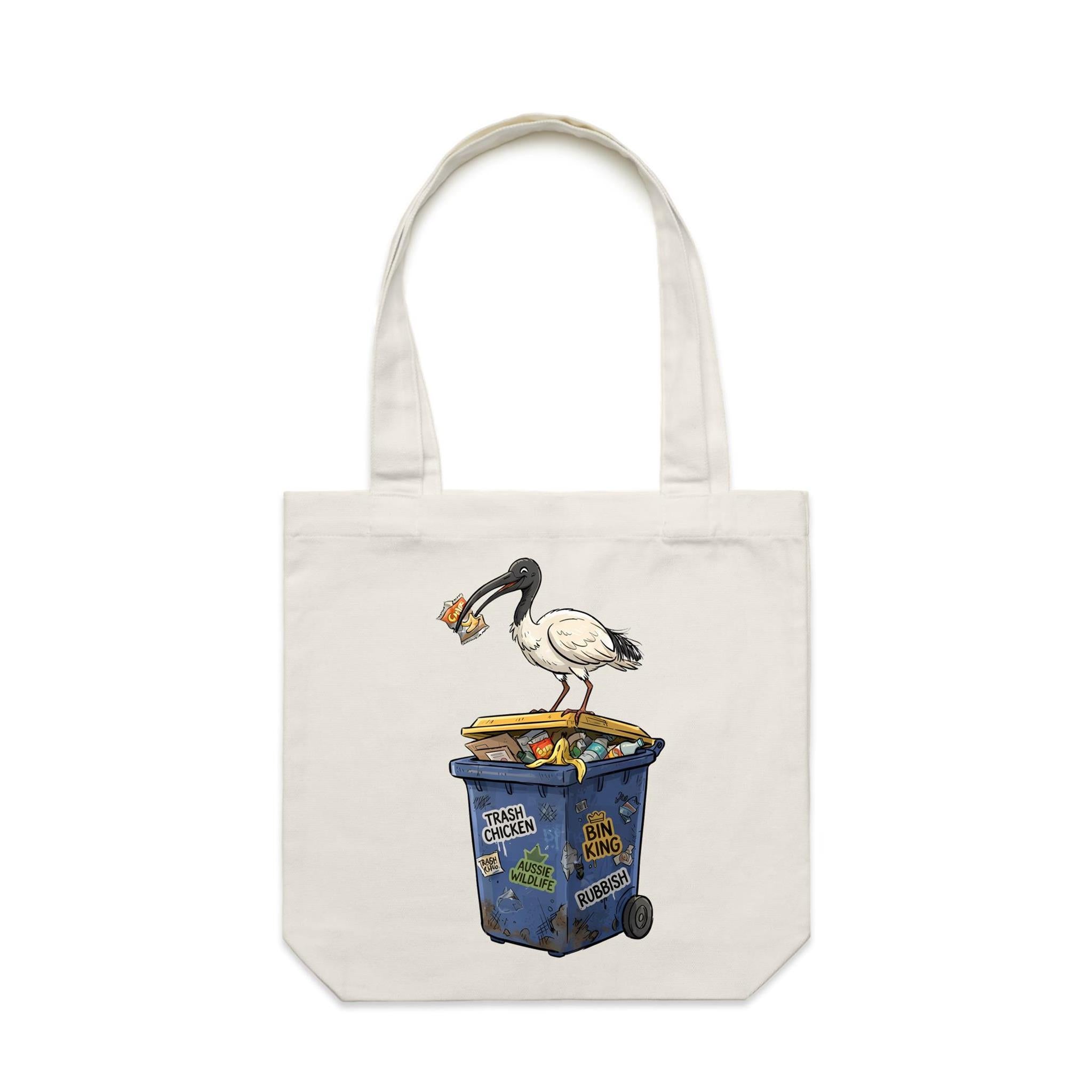 Bin Chicken Australian Ibis Canvas Tote Bag