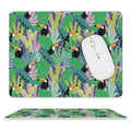 Bright Toucan Leather Mouse Pad white One size Leather Mouse Pad animal Printed Offshore