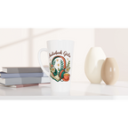 Audiobook Girlie - White Latte 17oz Ceramic Mug Latte Mug Globally Fulfilled Reading