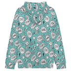 Comic Book Speech Bubbles Women's Full-Zip Hoodie