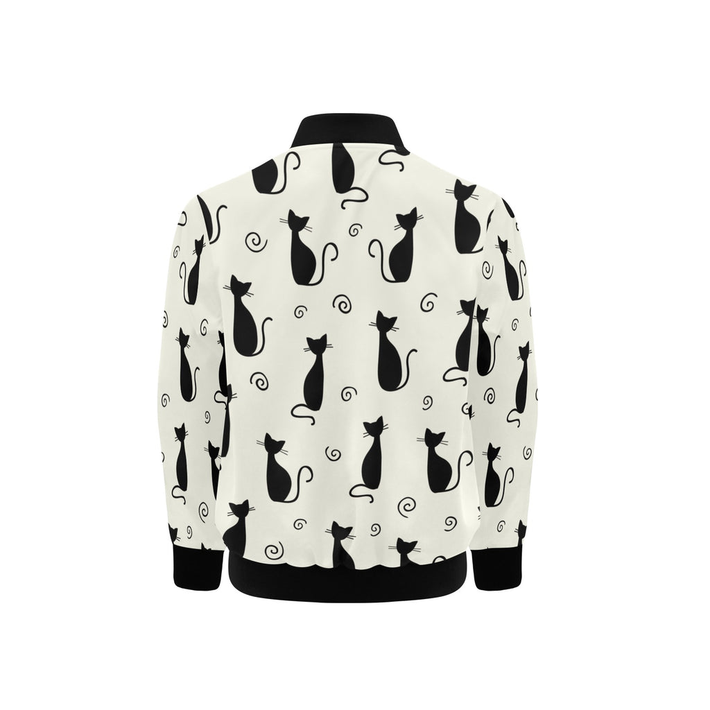 Black Cats Kids Bomber Jacket Kids Bomber Jacket animal Printed Offshore