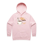 I Just Need One Cup Of Coffee - Womens Hoodie Pink Womens Hoodie Coffee Printed In Australia