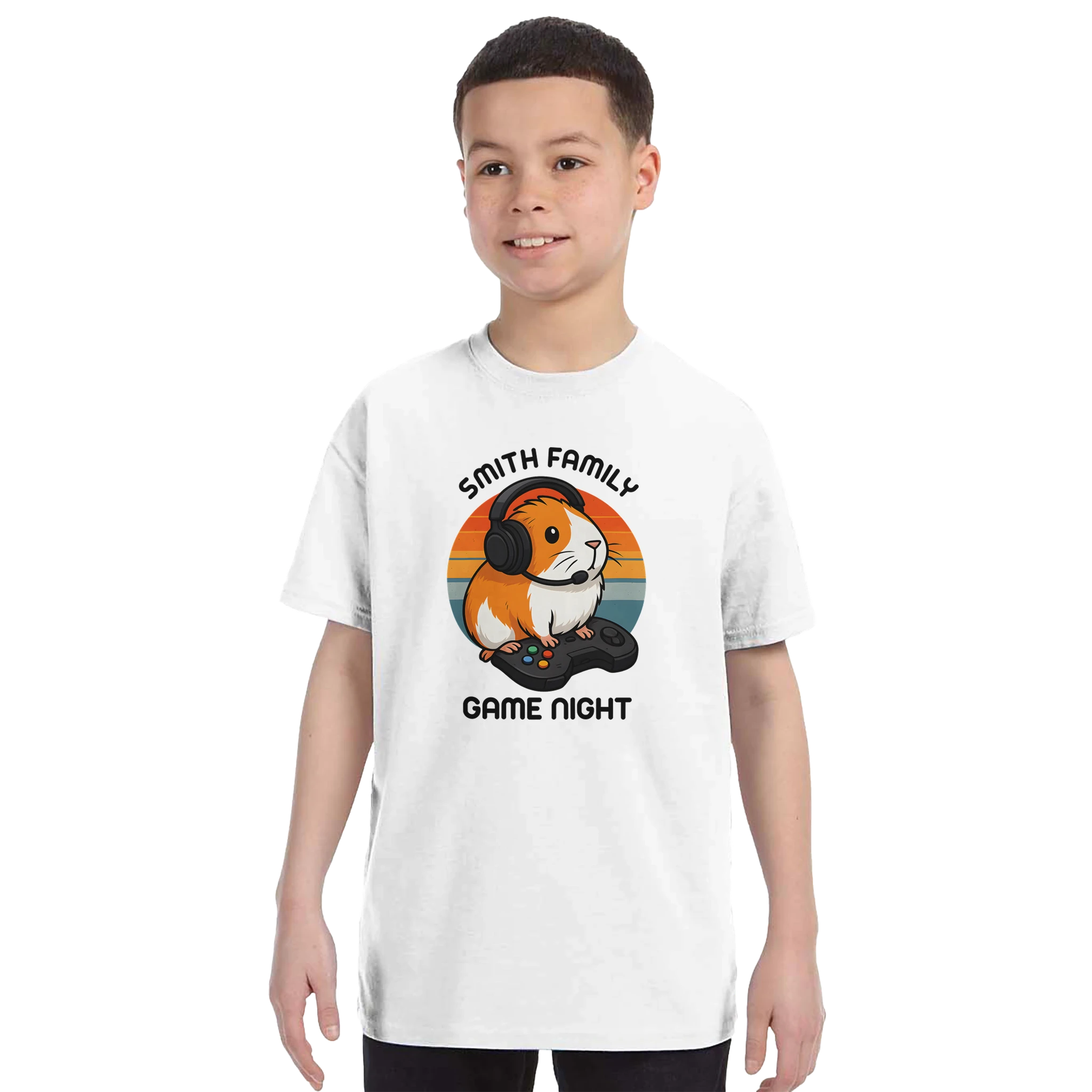 Family Game Night - Personalised Kids T-shirt Personalised Kids T-shirt