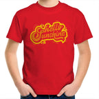 Hello Sunshine - Kids Youth T-Shirt Red Kids Youth T-shirt Printed In Australia Summer