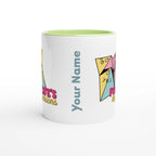 Personalised - For Life's Big Decisions - White 11oz Ceramic Mug with Colour Inside Personalised 11oz Mug customise Games Globally Fulfilled personalise