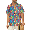 Comic Book Squares Men's Hawaiian Shirt