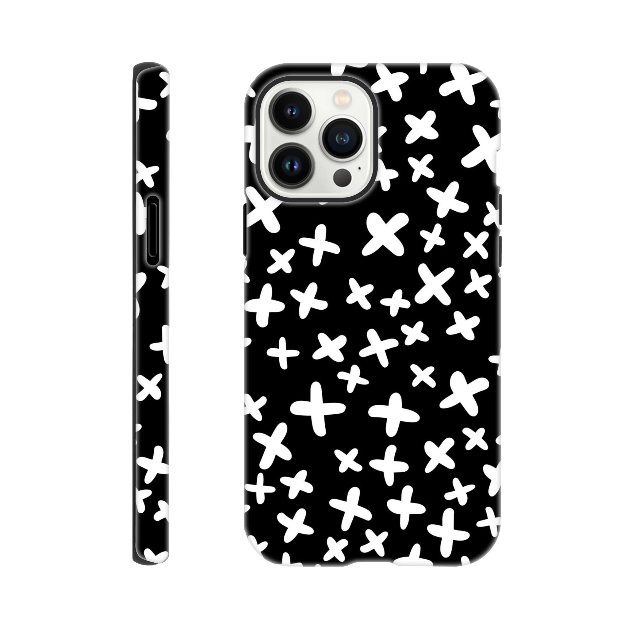 Black And White Crosses - Apple iPhone Tough case iPhone 13 Pro Max iPhone Tough Case Globally Fulfilled