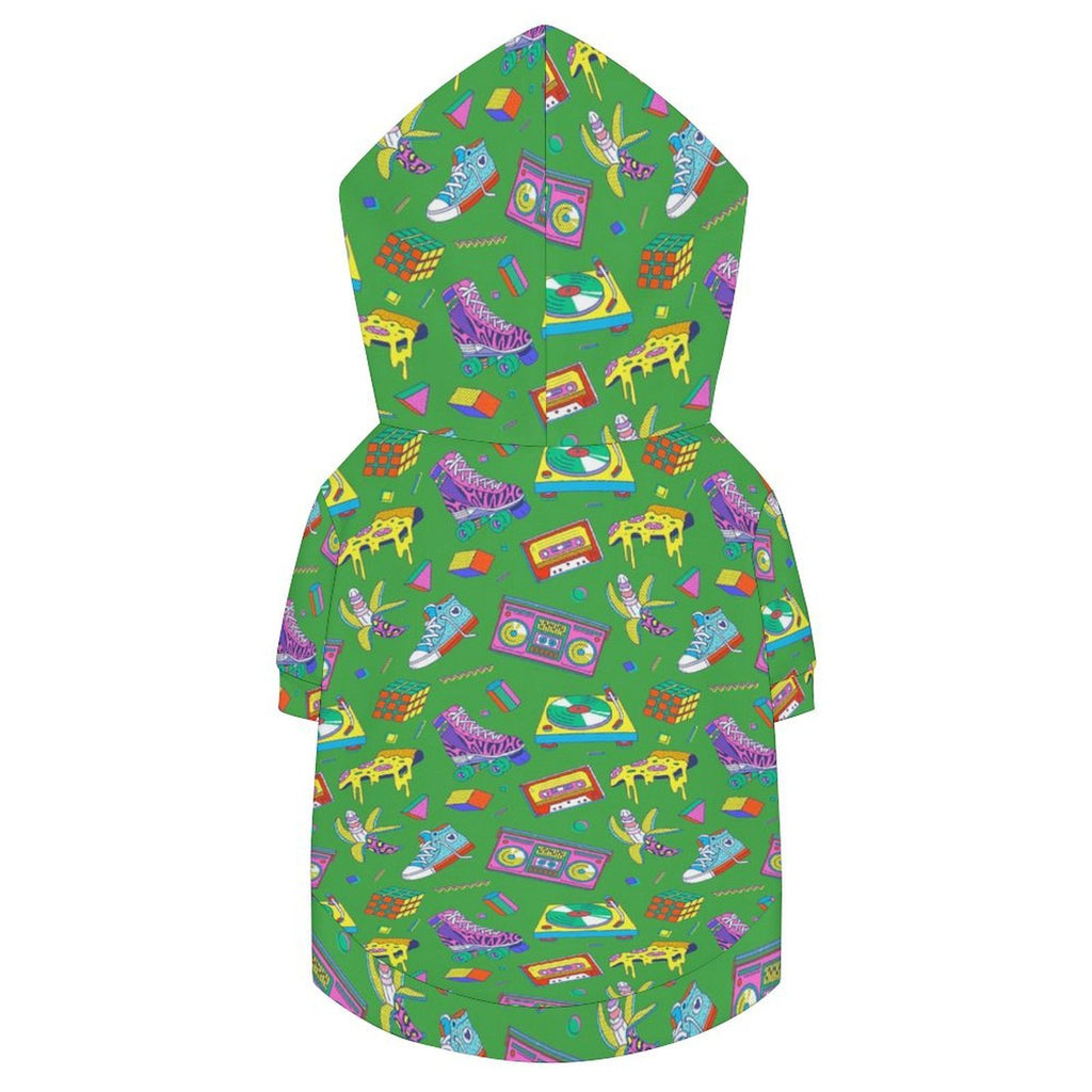 Bright 80's Pet Hoodie (Small Size)