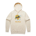 Fast Food - Mens Hoodie Ecru Mens Hoodie Food Printed In Australia