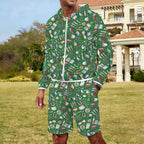 Science Love Men's Lightweight Sun Hoodie & Shorts Set Men's Lightweight Sun Hoodie & Shorts Printed Offshore Science