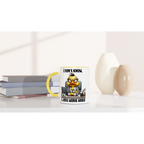 I Don't Know, I Just Work Here, Duck - White 11oz Ceramic Mug with Colour Inside Colour 11oz Mug animal Globally Fulfilled Work