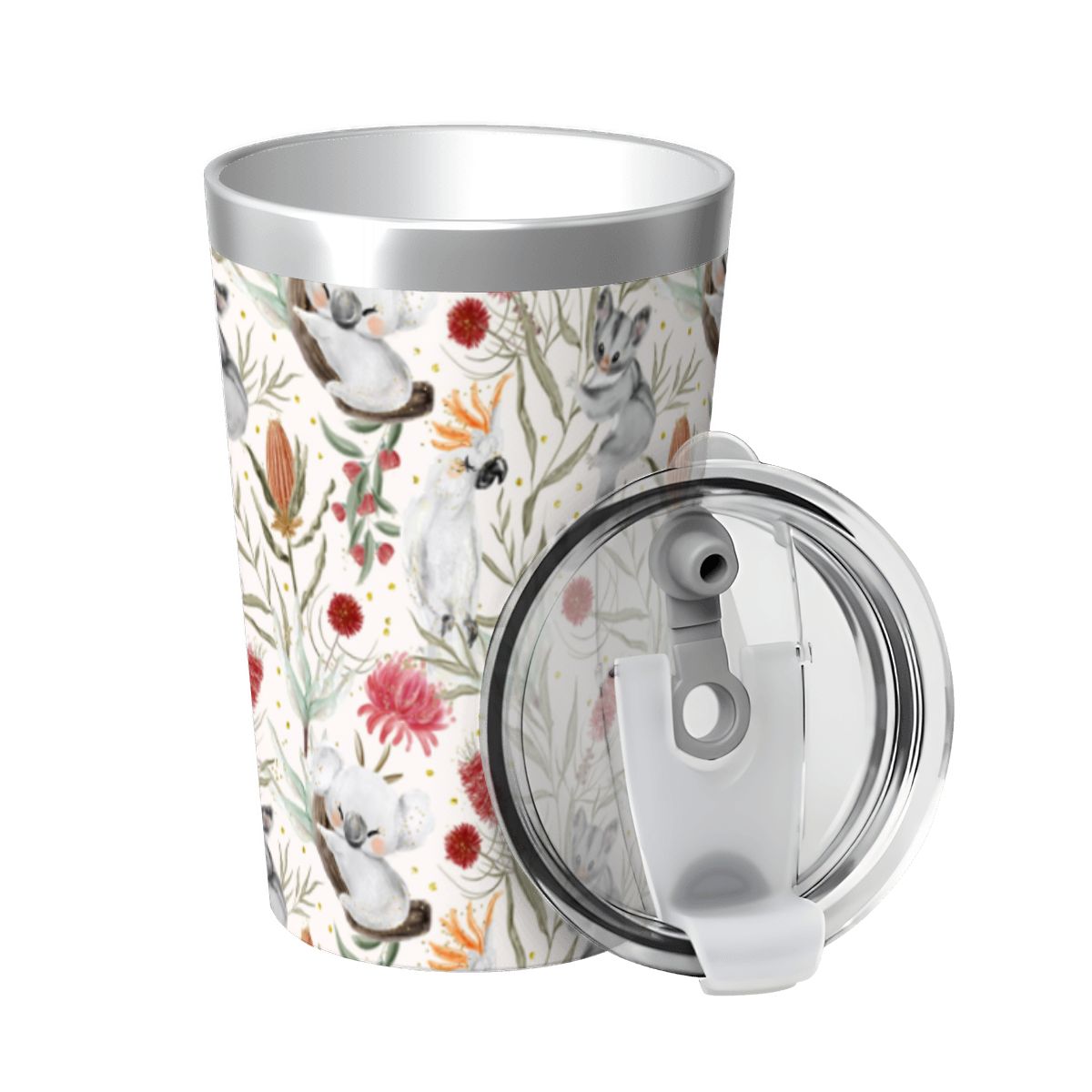 Australian Plants And Animals Small Stainless Steel Travel Mug Cup 12oz/350ml