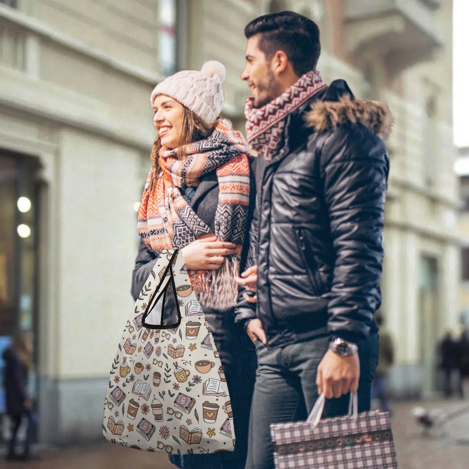 All The Coffee - Collapsible Shopping Bag