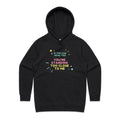 If You Can Read This, You're Standing Too Close To Me Women's AS Colour Hoodie Black Womens Hoodie Printed In Australia