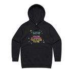 If You Can Read This, You're Standing Too Close To Me - Womens Hoodie Black Womens Hoodie Printed In Australia