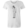 Coffee Brain - Womens T-shirt White Womens T-shirt Coffee Printed In Australia