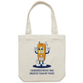 I Remember When I Was Smarter Than My Phone - Canvas Tote Bag Default Title Tote Bag Printed In Australia