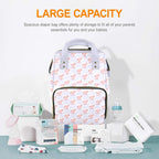 Axolotl Love Multi-Function Backpack, Nappy / Diaper Bag Multi-function Backpack, Nappy / Diaper Bag animal Printed Offshore