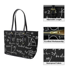 Equations - Leather Tote Bag-Large