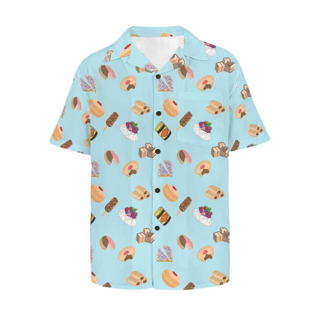 Classic Aussie Food Icons Men's Hawaiian Shirt (New)