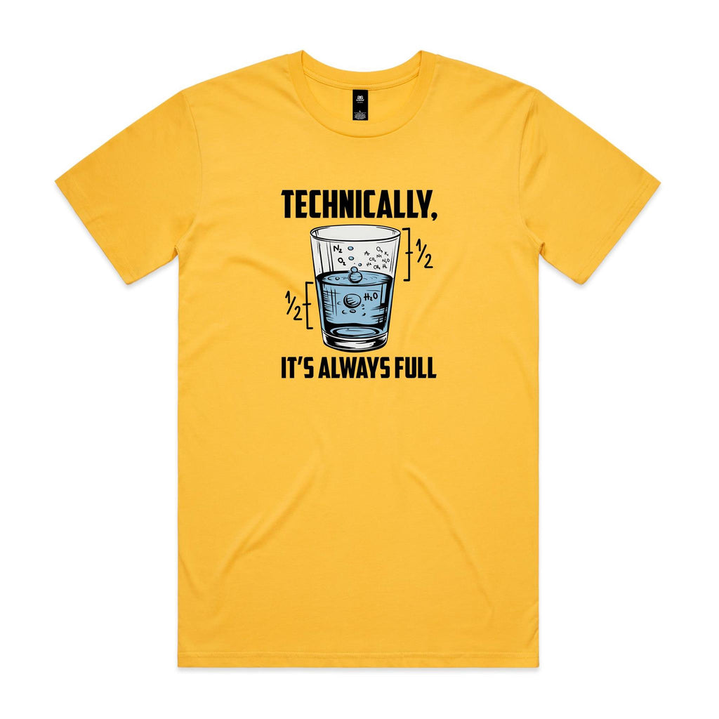 Glass Half Full Men's AS Colour T-shirt