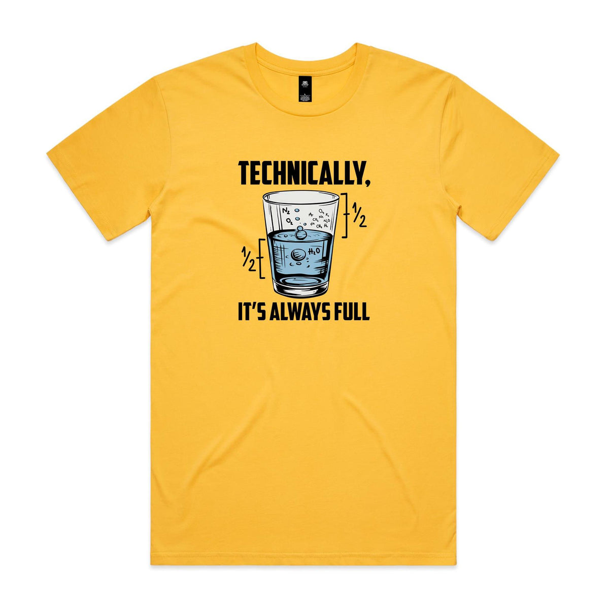 Glass Half Full Men's AS Colour T-shirt